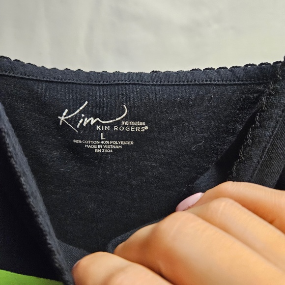 3for$25 winter sheep tank top Kim rogers intimates large pajamas spaghetti strap - Picture 3 of 3